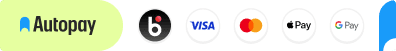 Metody płatności Autopay: BLIK, Visa, Mastercard, Apple Pay, Google Pay